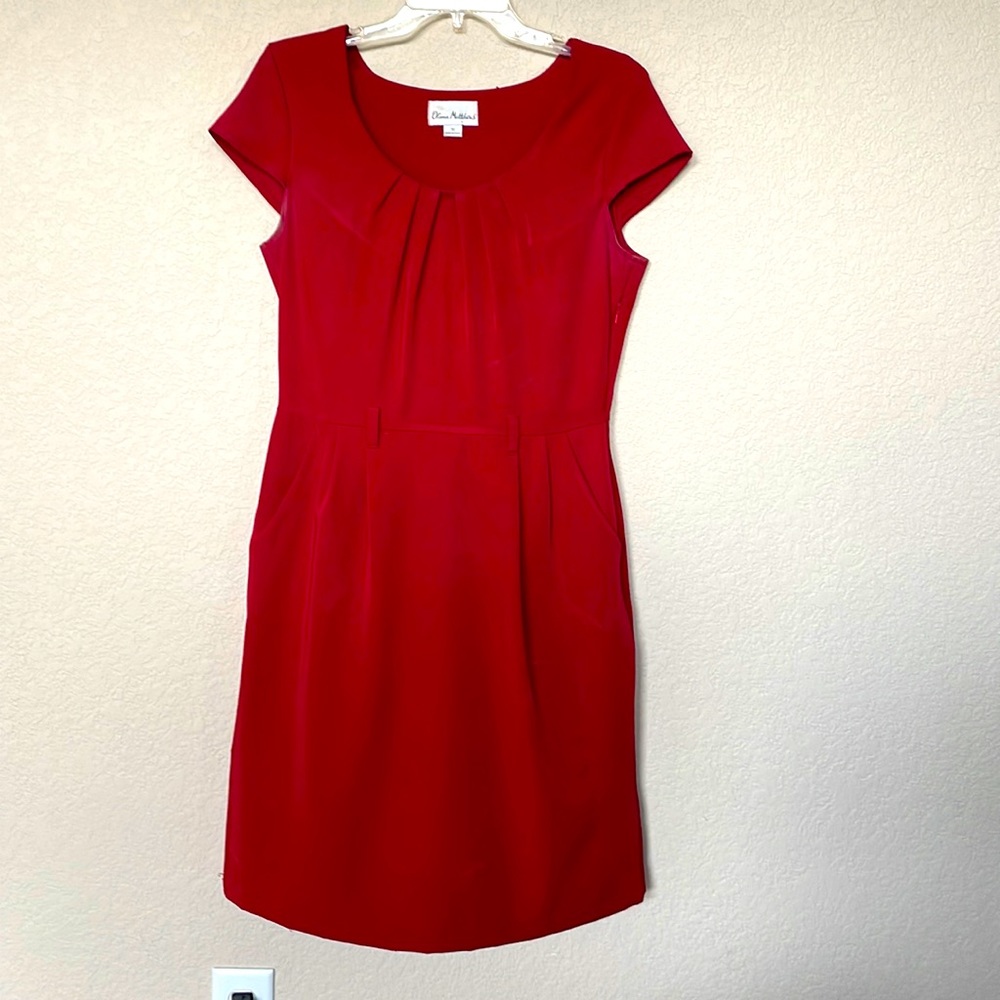 Olivia Matthews red dress